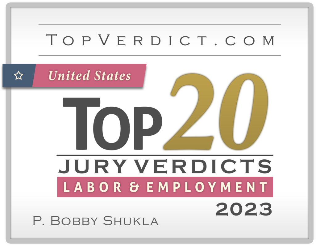 Top 20 Labor Employment Verdicts in the United States 2023